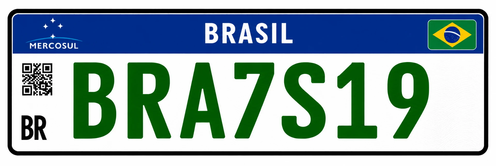 Placa Mercosul — Especial